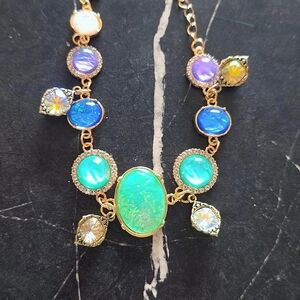 Elegant Multicolor Gemstone Necklace